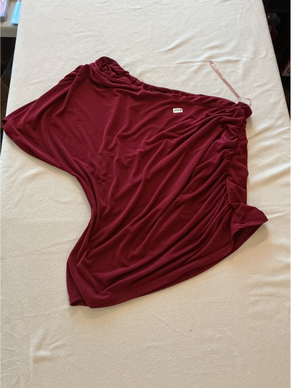 Papermoon Burgundy Asymmetrical Top